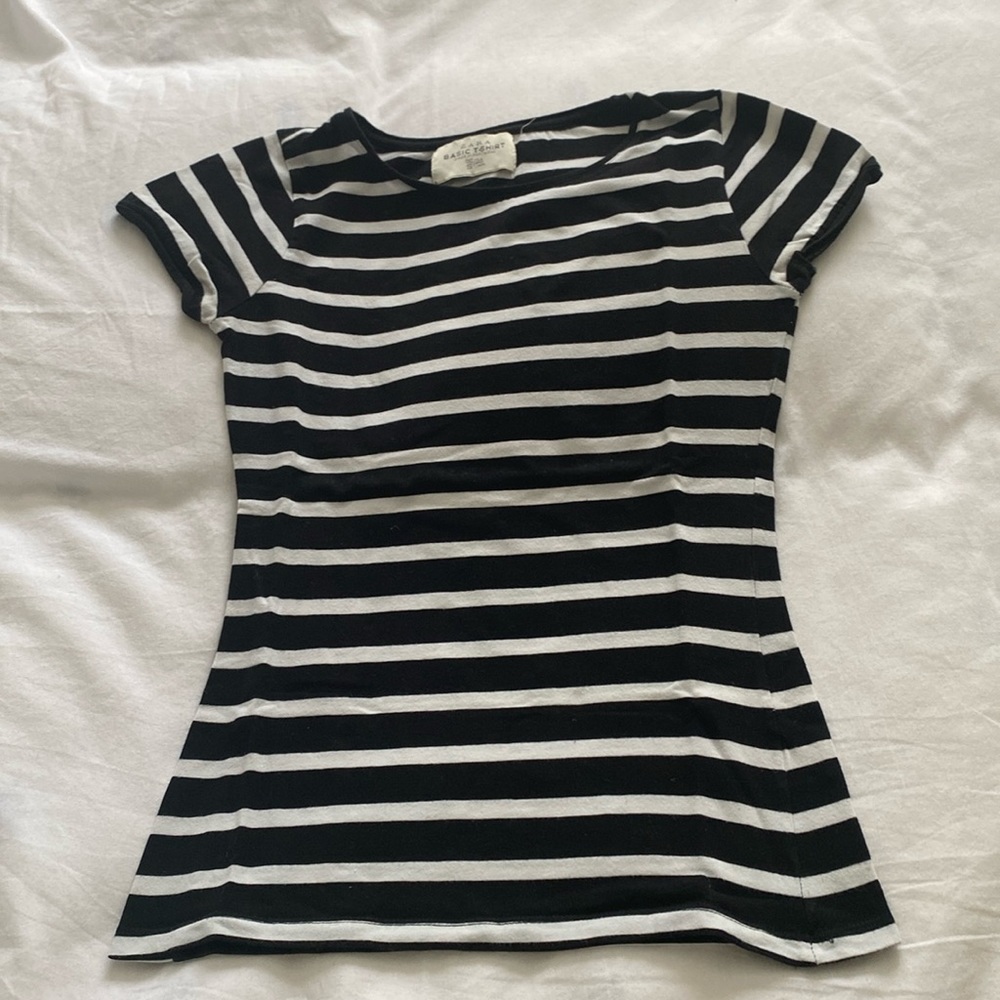 Zara striped tee size S